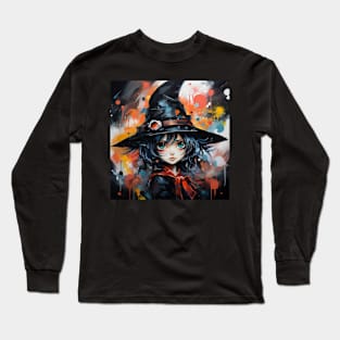 Halloween witch girl Long Sleeve T-Shirt